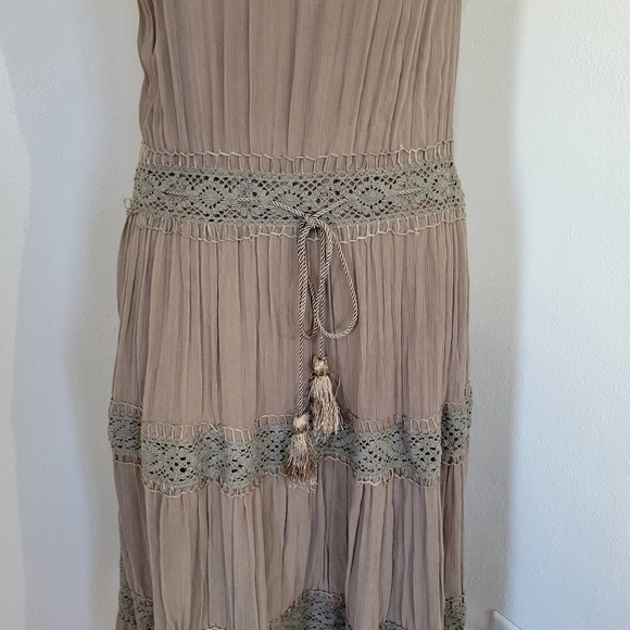 Zara Woman Chiffon Bohemian Sheath Dress - Picture 5 of 10